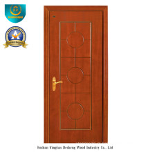 Porta de estilo chinês HDF para entrada com cor marrom (DS-096)